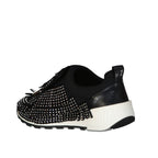 Sergio Rossi Black Fabric Chunky Sneakers
