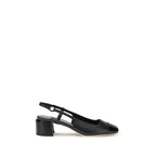 Jimmy Choo Black Calf Leather Bos Taurus Mid Heel Pumps