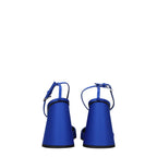 The Attico Blue Satin Platform Sandals