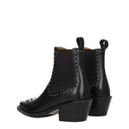 Chloé Black Leather Ankle Boots