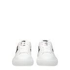 Versace White Leather Low Top Sneakers