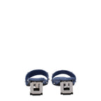 Givenchy Blue Fabric Sandals
