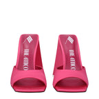 The Attico Pink Fabric Platform Sandals