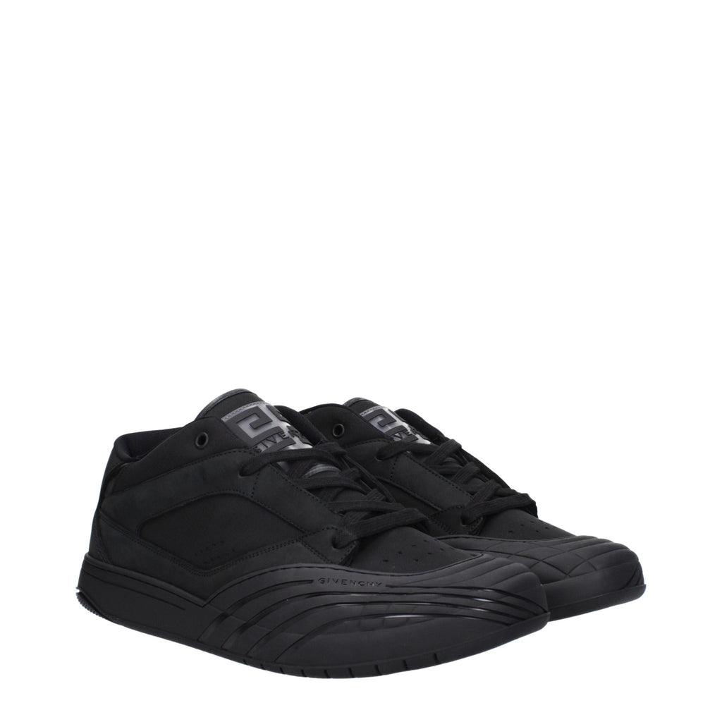 Givenchy Black Fabric Low Top Sneakers