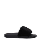 Givenchy Black Cotton Slippers