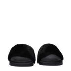 Givenchy Black Cotton Slippers