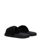 Givenchy Black Cotton Slippers
