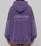 Snow Washed Loose Cotton Hoodie