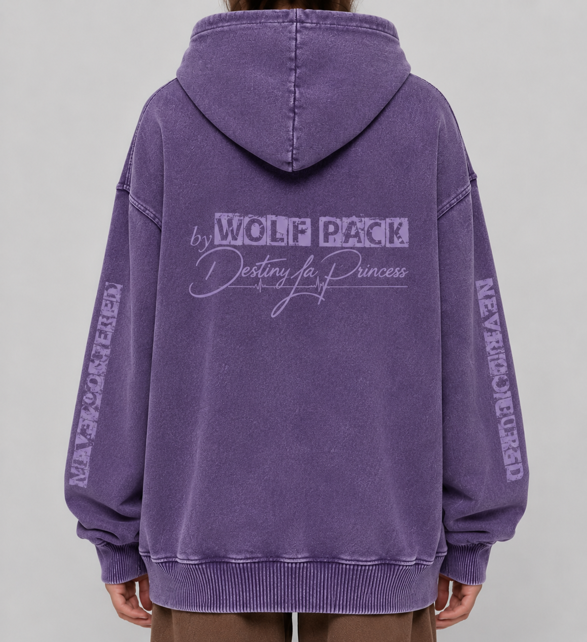 Snow Washed Loose Cotton Hoodie