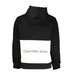 Calvin Klein Black Polyester Men Sweater with Hood