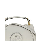Gucci White Calf Leather Bos Taurus Handbag