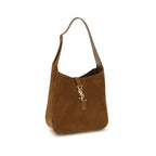 Saint Laurent Brown Calf Leather Bos Taurus Shoulder Bag