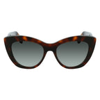 Salvatore Ferragamo Brown Acetate Sunglasses