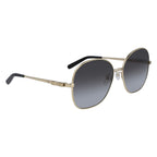 Salvatore Ferragamo Gold Metal Sunglasses