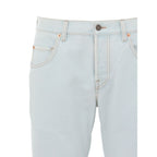 Gucci Blue Cotton Relaxed Fit Jeans