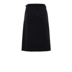 Gucci Black Wool Midi Skirt