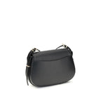 Michael Kors Black Calf Leather Bos Taurus Shoulder Bag