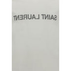 Saint Laurent White Cotton T-Shirt