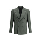 Tagliatore Green Fleece Wool Blazer