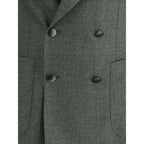 Tagliatore Green Fleece Wool Blazer