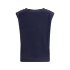 Extreme Cashmere Blue Cashmere Sleeveles Sweater