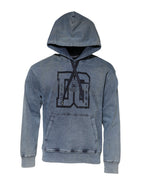Dolce & Gabbana Blue Cotton Blend Hooded Sweatshirt Sweater
