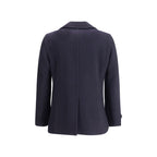 Tagliatore Blue Wool Coat