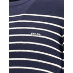 Prada Blue Fleece Wool Sweatshirt