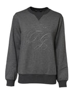 Dolce & Gabbana Gray DG Logo Embroidered Pullover Sweater