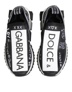 Dolce & Gabbana Black White Sorrento Low Top Sneakers Shoes