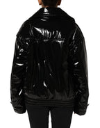 Dolce & Gabbana Polyester Black Quilted Puffer Coat  Jacket