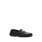 Dolce & Gabbana Black Rubber Slip-On Loafers