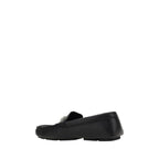 Dolce & Gabbana Black Rubber Slip-On Loafers