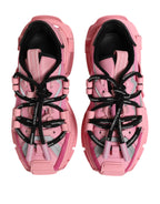 Dolce & Gabbana Pink Low Top Space Women Sneakers Shoes