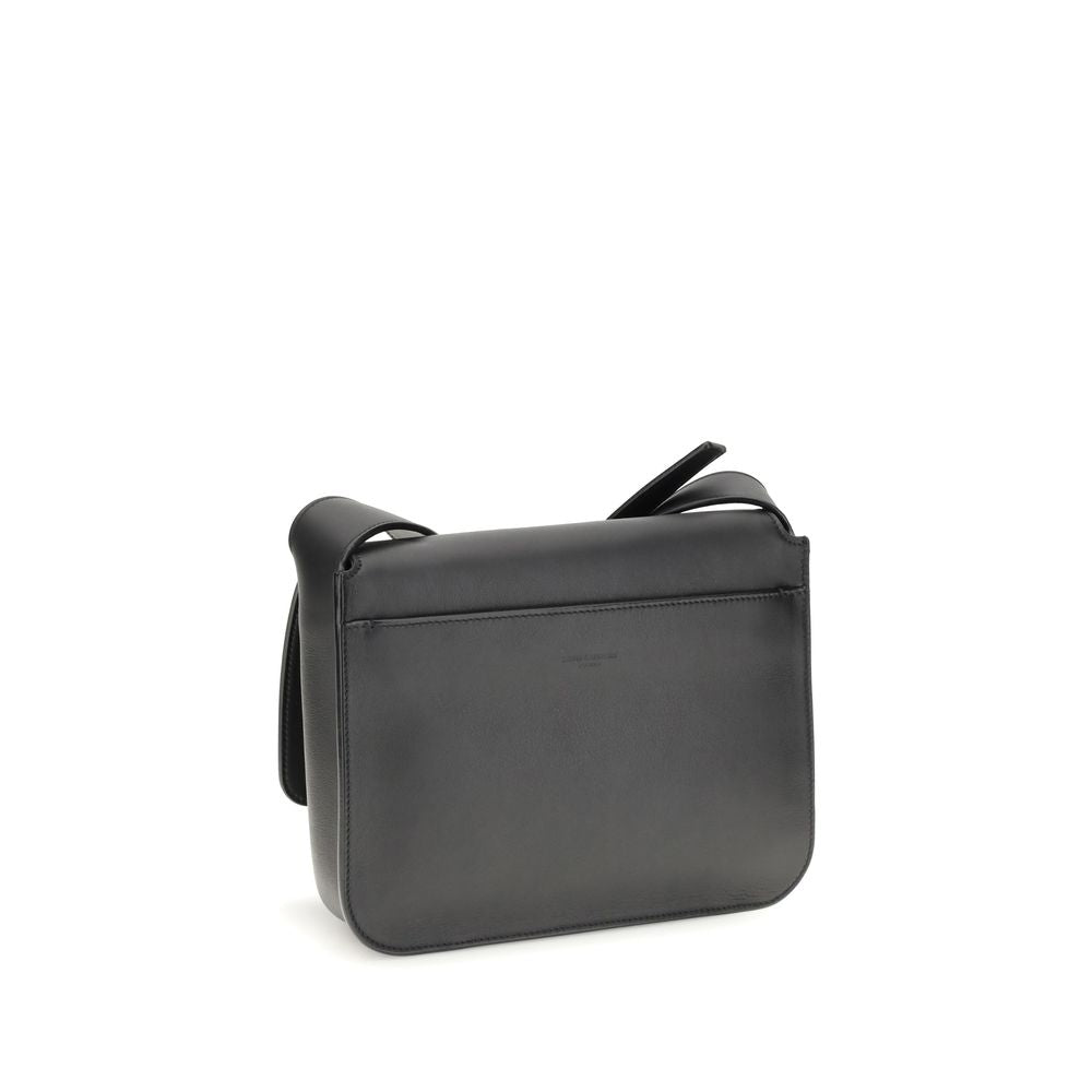 Saint Laurent Black Calf Leather Bos Taurus Shoulder Bag