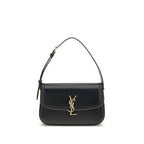 Saint Laurent Black Calf Leather Bos Taurus Shoulder Bag