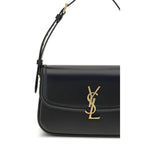 Saint Laurent Black Calf Leather Bos Taurus Shoulder Bag