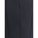 Giorgio Armani Black Recycled Polyester Midi Skirt