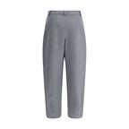 Giorgio Armani Gray Silk Casual Pants