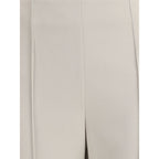 Giorgio Armani Gray Viscose Casual Pants