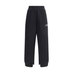 MM6 Black Cotton Joggers (Workout Pants)