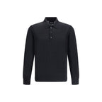 Giorgio Armani Black Fleece Wool Sweatshirt