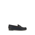 Chloé Black Calf Leather Bos Taurus Slip-On Loafers