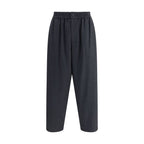 Giorgio Armani Gray Fleece Wool Casual Pants
