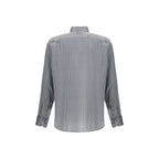 Giorgio Armani Black Silk Pattern Shirt