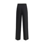 Giorgio Armani Black Silk Casual Pants