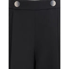 Giorgio Armani Black Silk Casual Pants