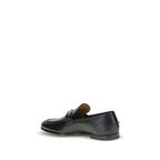 Gucci Black Calf Leather Bos Taurus Slip-On Loafers