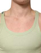 Dolce & Gabbana Light Green Tank Sleeveless Men Men T-shirt