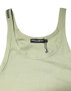 Dolce & Gabbana Light Green Tank Sleeveless Men Men T-shirt